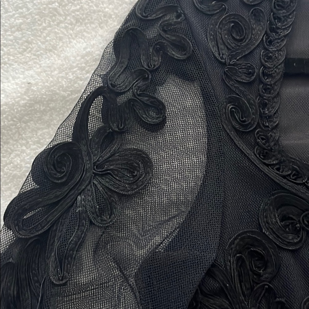 Vintage French black designer top
